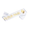 OMISS White and Gold Sash for a Future Dad in