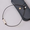 Women White 3 Cultured Freshwater Pearls Choker Necklace on Short