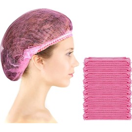 100Pcs Gorro de Ducha Desechable, Impermeable y Transparente, Material PE Gorros para Regadera, para Mujeres, Niñas y Niños, Ideal para Spas, Peluquerías, Viajes, Hoteles y Uso Doméstico, Elástico