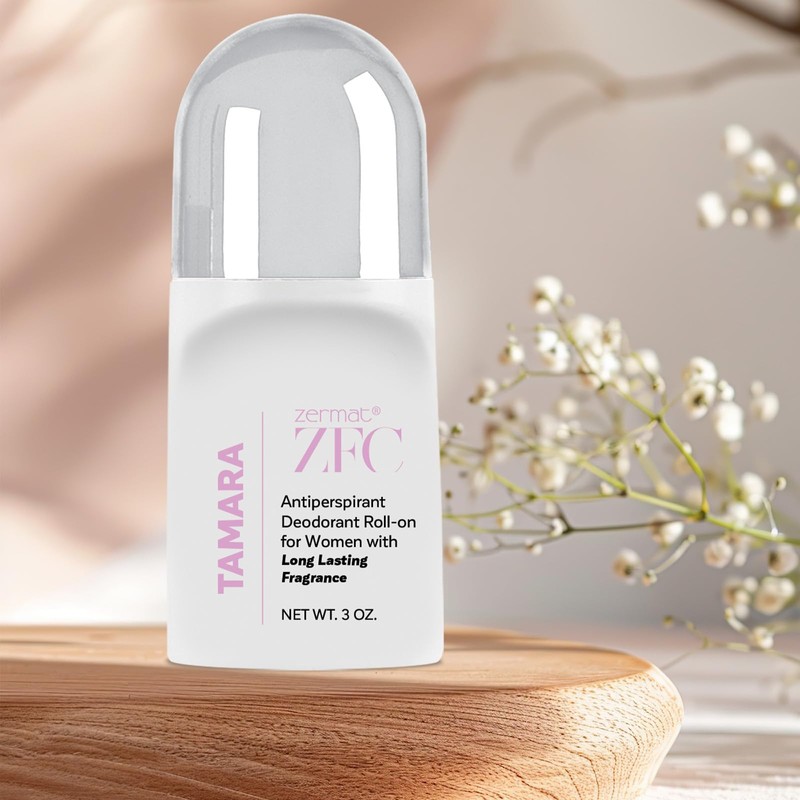 Zermat Distinzion Tamara, Roll-On Deodorant, 24 h Antiperspirant, 3 Oz.