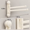 No-Drill Rotating Suction Cup Towel Rack – 180° Foldable Multi-Bar