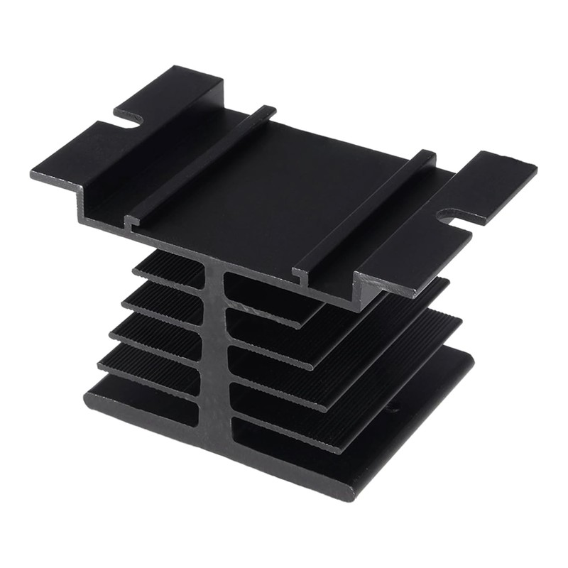 Awxlumv 2Pcs Aluminum Heat Sink SSR Dissipation for Single Phase
