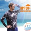 Kalkal UPF 50+ Sun Protection Hooded Fishing Shirts for Men