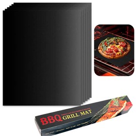 BBQ Grillmatte, Antihaft Grill Matte Backmatte (40 * 32CM), Wiederverwendbar Backmatte Backpapier Dauerbackfolie für Gasgrill und Holzkohle, Elektronischen Grill, Backofen