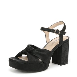 LifeStride Womens August Heeled Sandal Black 9 M