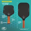 Pickleball Paddles,3K Raw Carbon Fiber Pickle ball Paddle Surface with