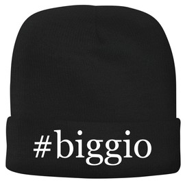 BH Cool Designs #Biggio - Men's Hashtag Soft & Comfortable Beanie Hat Cap, Black, One Size