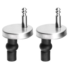 uxcell 2 Set Toilet Seat Hinge Fixings, Hinge Bolt Screws Toilet Seat Fixings with 45m/1.77" Base, for Top Fixing Bolt Expansion Screw Cover Buckle