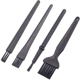 Cleaning Brush, Set of 4, Anti-Static Electricity, Cleaning Brush, For Keyboards, PCs, PCs, USB Ports, Smartphones, Fans, Etc., Plastic Handle, Nylon Multi-Use Brush