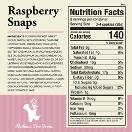 Flathau’s Fine Foods, Gourmet Shortbread Cookies, Handcrafted All Natural Artisan Bites, Southern-Baked Sweet Snaps with a Buttery Finish (Pack of 3, Raspberry)