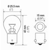 HELLA 1141TB Standard Minature Bulbs, 12V, 18W