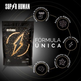 Super Human Creatina Monohidratada Premium En Polvo 450gr Sabor Sin Sabor
