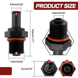 PCV Valve Replacement,Positive Crankcase Ventilation Valve,One-way Exhaust Control Valve,Compatible with Hyundai Kia Elantra Santa Fe Sonata Tucson Forte Soul Sorento 26740-2G000 267402G000