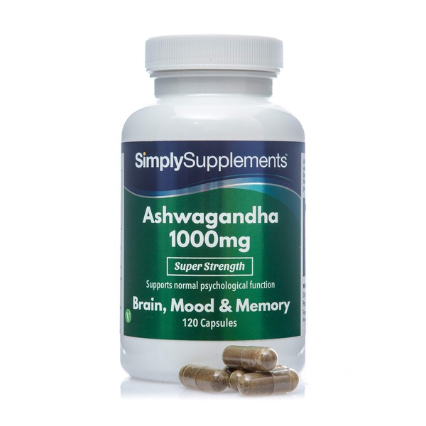 Ashwagandha Extract Powder Capsules | Vegan & Vegetarian Friendly | 120 Total | UK Manufactured