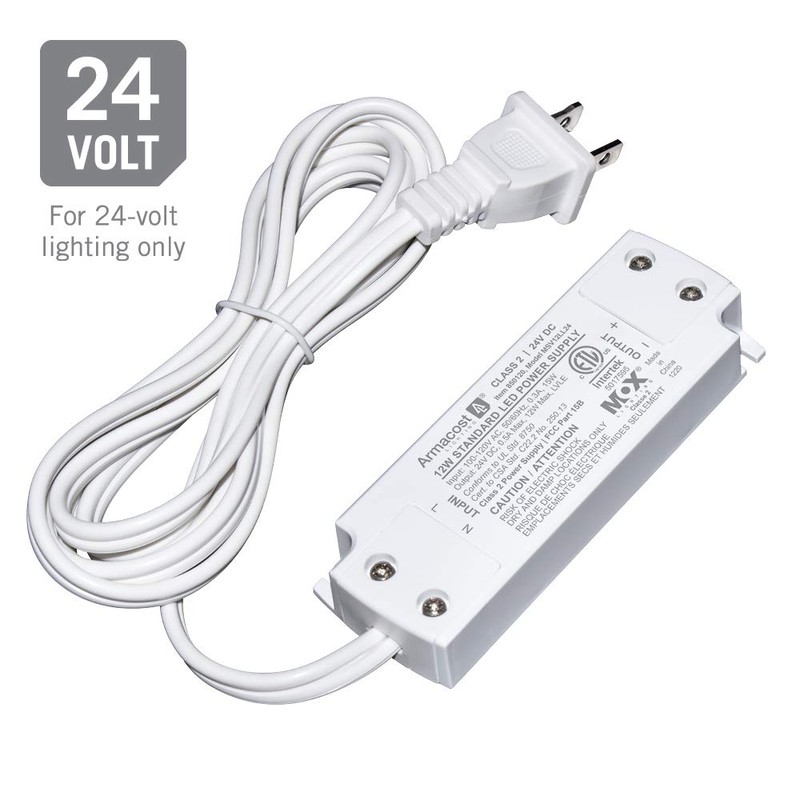 Armacost Lighting 850120 24 Volt LED Power Supply, White