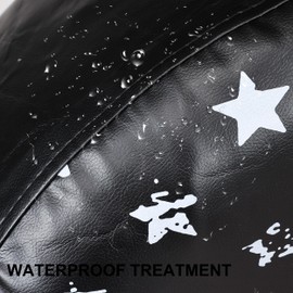 MOONET PU Thickening Leather Tire Wheel Covers 2 Pack- Tough Tire Wheel Protector for Truck,SUV,Motorhome,Camper,Trailer,RV - Universal Fits Tire Diameters 27-29 inches,White Flag