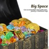 STOBOK 205PCS Kids Treasure Box Pirate Chest Organizer with Gold