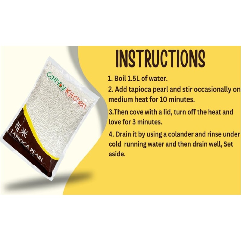 Sago Tapioca Pearls from Cassava | Best for Bubble Boba