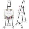 Black Easel Stand for Sign, Adjustable Display Easel Stand with