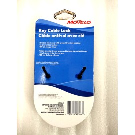 Movelo Bicycle Bike Keyed Cable Lock with 2 Keys