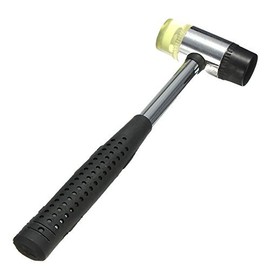 OriGlam 26mm Double-Faced Soft Mallet, Rubber and Nylon Faced Hammer Mallet for Home Improvement Glazing Window Beads Tool