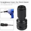 Unbranded 2Pcs Socket Adapter Drill Hex Shank Chuck Change Impact