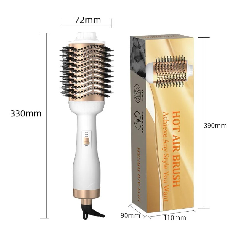 Cepillo Alaciador/rizador De Pelo 4 En 1 Secador De Pelo