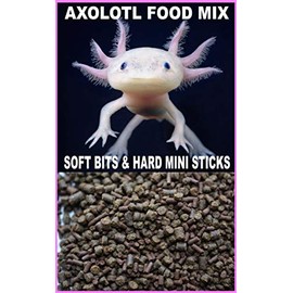ABF Gourmet Axolotl Soft Food Pellet Mix 3.2mm & 4.0mm & Mini Hard BLACKWORM Sticks - ABF118 (BLACKWORM, 32oz - 2 LBS.)