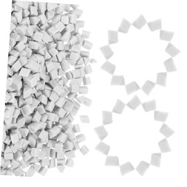 BUGUUYO Polishing Media Abrasive Ceramic Triangle Abrasive DIY Jewelry Tumbling Rocks 4mm Fast Tumbling