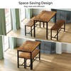 Tatub Dining Table Set for 4, 3-Piece Kitchen Table with
