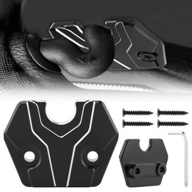 Kakalote Sun Visor Repair Kit, Aluminum Alloy Car Sun Visor Fixer Car Repair Kit Accessories(Black)