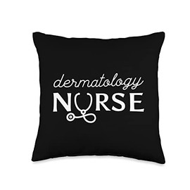 Dermatologist Stylish Skin Care Dermatology Nurse Throw Pillow, 16x16, Multicolor
