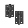 Primes DIY 4-Inch Black Ball Bearing Hinges – Heavy-Duty Steel