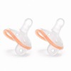 Garkoko Baby Pacifiers 0-18 Months(2-Pack), One-Piece Silicone Pacifier with Heat-Resistant