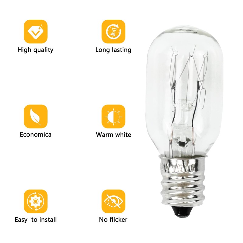 WE4M305 Dryer Replacement Bulbs Fits for GE/General Electric -120V 15W,