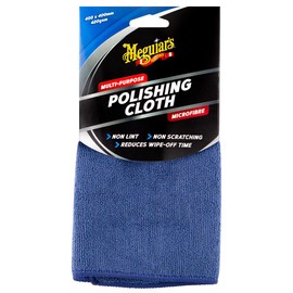 Meguiar's Multi-Purpose Polishing Cloth - Microfibre Cleaning and Polishing Cloth - Highly Absorbent and Multipurpose Car Cleaning Cloth for Scratch Free Performance - 400 x 400 mm