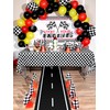 Race Car Party Birthday Supplies, 2x16ft Racetrack Floor Running Mat,