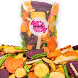 Smarty Stop Mixed Veggie Chips, Assorted Dried Salted Vegetable Snacks (1 Pound (Pack of 1))
