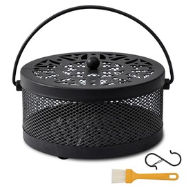 Mückenspirale Halter, Metall Räucherspiralen Halter, Mosquito Coil Holder, Metall Moskito Spulenhalter Für Outdoor, Schwimmbad, Deck, Camping (Schwarz)