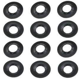 yukata Black Locking Washers Axle Parts Push on pushnut Cap Axle Cap nut Truck Nuts Cap Washer for Handtrucks Lawn Vehicles and Rolling Boxes 12PCS