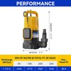 Acquaer 1HP Utility Pump 4345GPH Submersible Sump Pump with Automatic