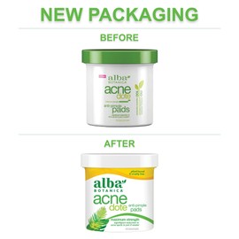 Alba Botanica AcneDote Anti-Pimple Pads, 60 Count (Packaging May Vary)