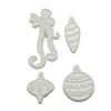 Yolli Christmas Baubles and Ribbon/Bow Fondant Cutter Set - 1