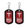 mnmoom Medical Equipment Luggage Tag Medical Alert Zipper Pull Bag