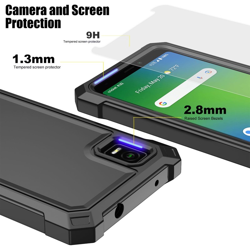 Ailiber for AT&T Vista WTATTRW2 Case, Slim, Screen Protector-Black