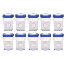10pcs Manual Contact Lens Cleaner Professional Portable Contact Lens Washer Cleaning Soaking Case Blue