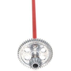 Engranajes de eje de transmisión diferencial Piezas de engranajes de eje central compatibles con WLtoys 1/12 124008 124010 Rc Upgrade Parts (rojo)