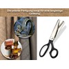 InstrumenteNrw Pinking Shears, Fabric Scissors, Textile Scissors, Zigzag Scissors, Dressmaking