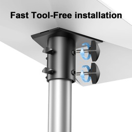XGMATT Starlink Gen 3 Pipe Adapter, Starlink Gen 3 Mount, Starlink Pole Mount, Starlink Mounting Kit for Starlink Standard Dish V3fits masts from 1.1-2.1in (28-54mm)