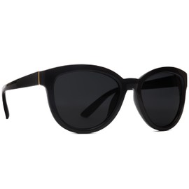 NYS Collection Cat-Eye Sunglasses for Women RetroTrendy 100% UV Protection (Black Frame-Smoke Lens)